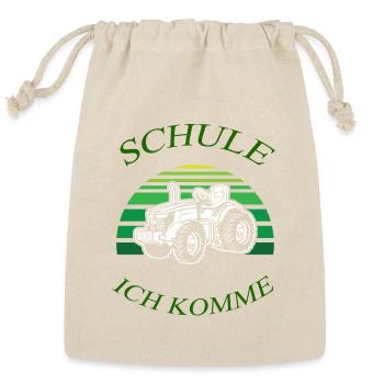 Schule ich komme 3 - Reusable Gift Bag - Natural - Front