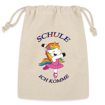 Schule ich komme 1 - Reusable Gift Bag - Natural - Front