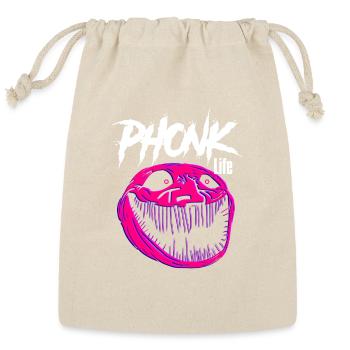 Meme Scary troll face Phonk - Reusable Gift Bag - Natural - Front