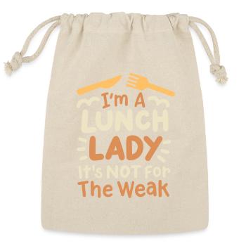 Lunch Lady School Cafeteria Crew - Reusable Gift Bag - Natural - Front