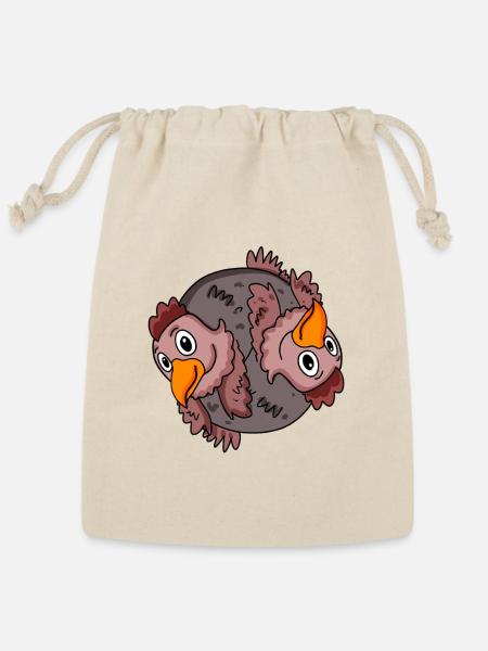 Yin Yang Chicken - Reusable Gift Bag - Natural