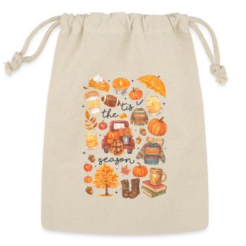 Autumn Cozy Collection - Reusable Gift Bag - Natural - Front