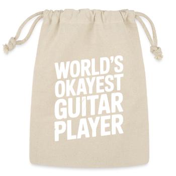 World’s Okayest Guitar Player - Reusable Gift Bag - Natural - Front