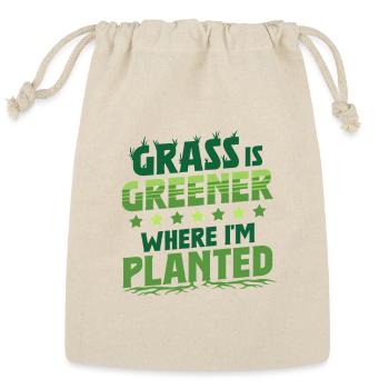 Green Card - Reusable Gift Bag - Natural - Front