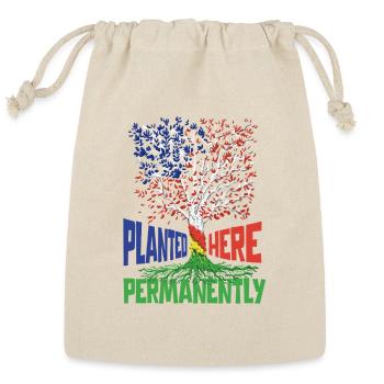 Green Card - Reusable Gift Bag - Natural - Front