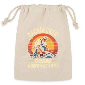  Dachdecker Ich Komme Wenn's Feucht Wird Retro - Reusable Gift Bag - Natural - Front