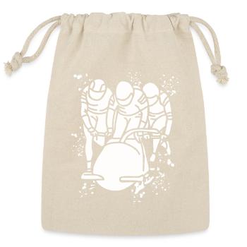 Bobsledder Bobsleigh Four Man Bobsled - Reusable Gift Bag - Natural - Front