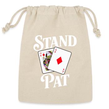 Stand Pat Card Duel - Reusable Gift Bag - Natural - Front