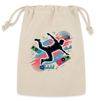 Street Dance Beat - Urban DJ Music Design - Reusable Gift Bag - Natural - Front