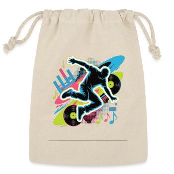 Street Dance Beat - Urban DJ Music Design - Reusable Gift Bag - Natural - Front