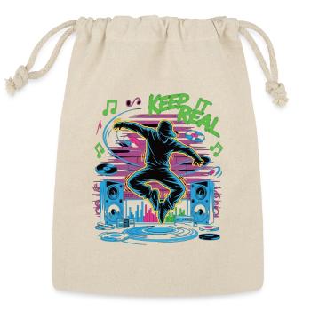 Street Dance Beat - Urban DJ Music Design - Reusable Gift Bag - Natural - Front