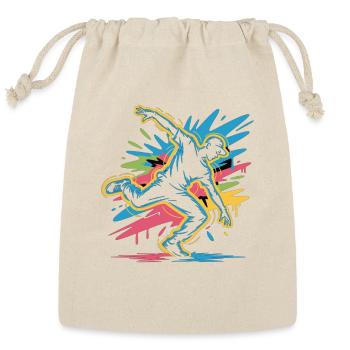 Street Dance Beat - Urban DJ Music Design - Reusable Gift Bag - Natural - Front