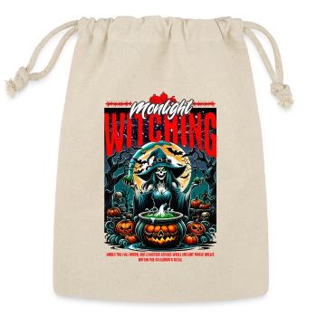 Unique Halloween Scary Witch Mystic and Magical - Reusable Gift Bag - Natural - Front