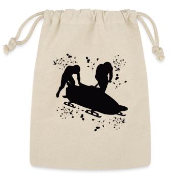Bobsledder Bobsleigh Two Man Bobsled - Reusable Gift Bag - Natural - Front