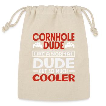 Cornhole Lover Dude Like A Normal Dude Cooler - Reusable Gift Bag - Natural - Front