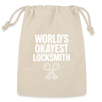 World’s Okayest Locksmith - Reusable Gift Bag - Natural - Front
