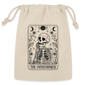 The Overthinker Tarot card - Reusable Gift Bag - Natural - Front