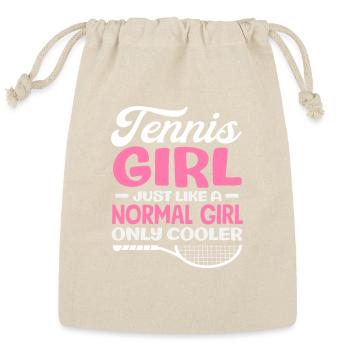 Tennis Girl Just Like A Normal Girl Only Cooler - Reusable Gift Bag - Natural - Front