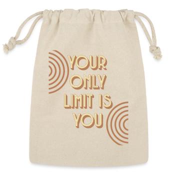 Distressed Your Only Limit Is You - Reusable Gift Bag - Natural - Front