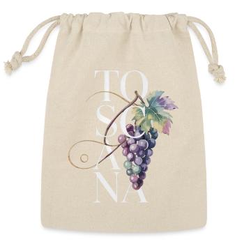 TOSCANA – Grape - Reusable Gift Bag - Natural - Front