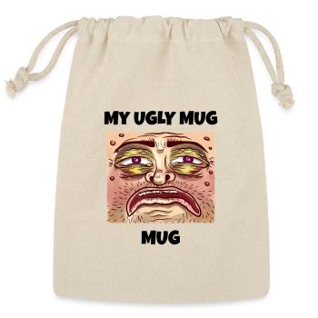Grotesque Screaming Face - Reusable Gift Bag - Natural - Front