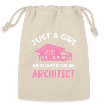 Girl Architect Pride - Reusable Gift Bag - Natural - Front