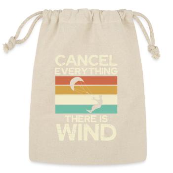 Cancel Everything There Is Wind - Reusable Gift Bag - Natural - Front