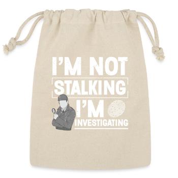  Observation Costume Badge Guard Private - Reusable Gift Bag - Natural - Front