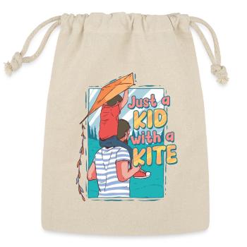 Kite Flying - Reusable Gift Bag - Natural - Front