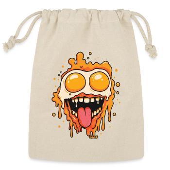 Melting Lava Face - Reusable Gift Bag - Natural - Front
