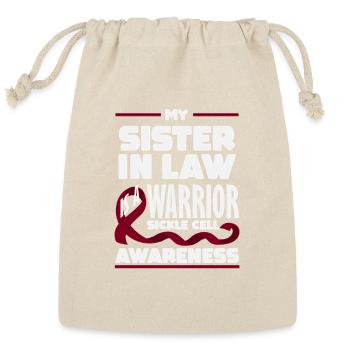 Sickle Cell Awareness Warrior Supporter Survivor - Reusable Gift Bag - Natural - Front