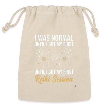 I Was Normal Until I Got My First Reiki Session  - Reusable Gift Bag - Natural - Front