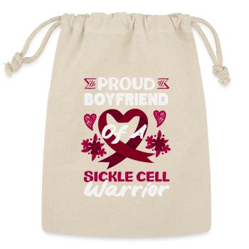Sickle Cell Awareness Warrior Supporter Survivor - Reusable Gift Bag - Natural - Front