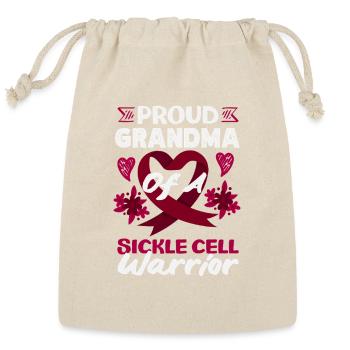 Sickle Cell Awareness Warrior Supporter Survivor - Reusable Gift Bag - Natural - Front
