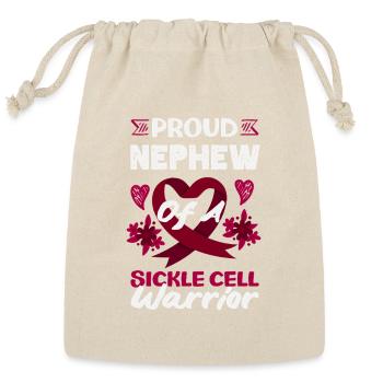 Sickle Cell Awareness Warrior Supporter Survivor - Reusable Gift Bag - Natural - Front