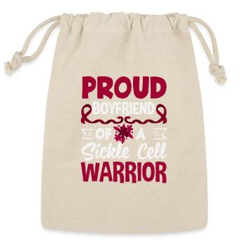 Sickle Cell Awareness Warrior Supporter Survivor - Reusable Gift Bag - Natural - Front