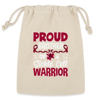 Sickle Cell Awareness Warrior Supporter Survivor - Reusable Gift Bag - Natural - Front