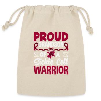 Sickle Cell Awareness Warrior Supporter Survivor - Reusable Gift Bag - Natural - Front