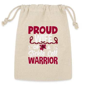 Sickle Cell Awareness Warrior Supporter Survivor - Reusable Gift Bag - Natural - Front