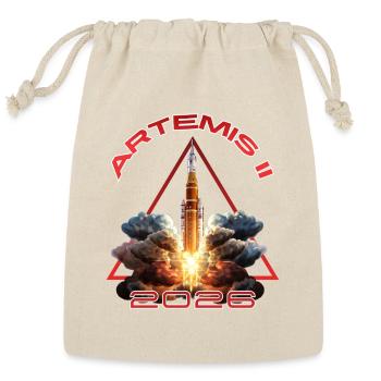 Artemis II Rocket Launch 2026 - Reusable Gift Bag - Natural - Front
