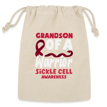 Sickle Cell Awareness Warrior Supporter Survivor - Reusable Gift Bag - Natural - Front