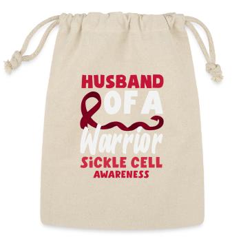 Sickle Cell Awareness Warrior Supporter Survivor - Reusable Gift Bag - Natural - Front