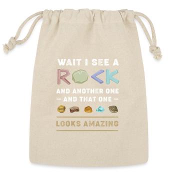 Rock Collecting Geologist Rockhound - Reusable Gift Bag - Natural - Front