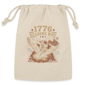 1776 Reasons Why 4th Of July George Washington - Reusable Gift Bag - Natural - Front