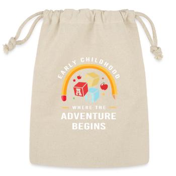 Head Start Crew Early Childhood Education - Reusable Gift Bag - Natural - Front