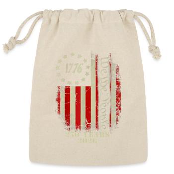 250 Years American 250th Anniversary USA Patriotic - Reusable Gift Bag - Natural - Front