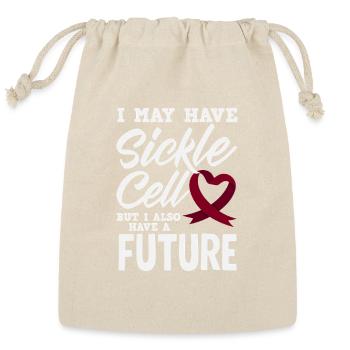 Sickle Cell Awareness Warrior Supporter Survivor - Reusable Gift Bag - Natural - Front