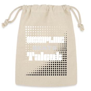 Discipline Beats Talent Gym Motivation - Reusable Gift Bag - Natural - Front