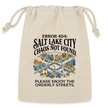 Error 404 Salt Lake City Not Found - Reusable Gift Bag - Natural - Front