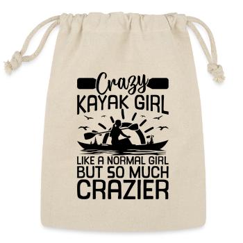 Crazy Kayak girl like a normal girl but so much cr - Reusable Gift Bag - Natural - Front